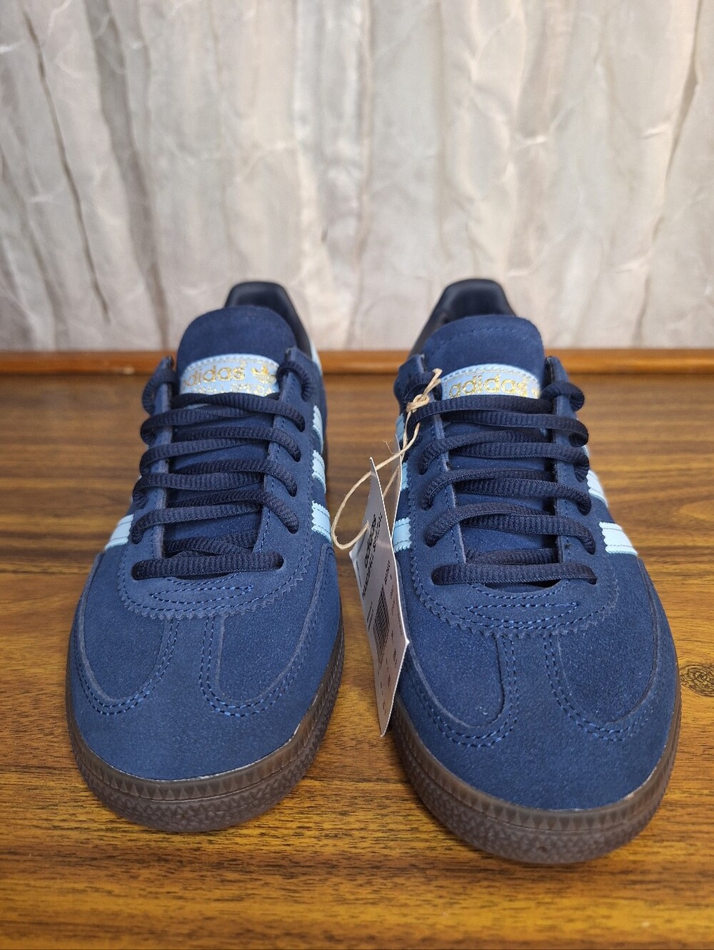 Adidas Handball Spezial Collegiate Navy Light Blue Women's 7 5.5 Youth  Mens 5.5 - Picture 2 of 11